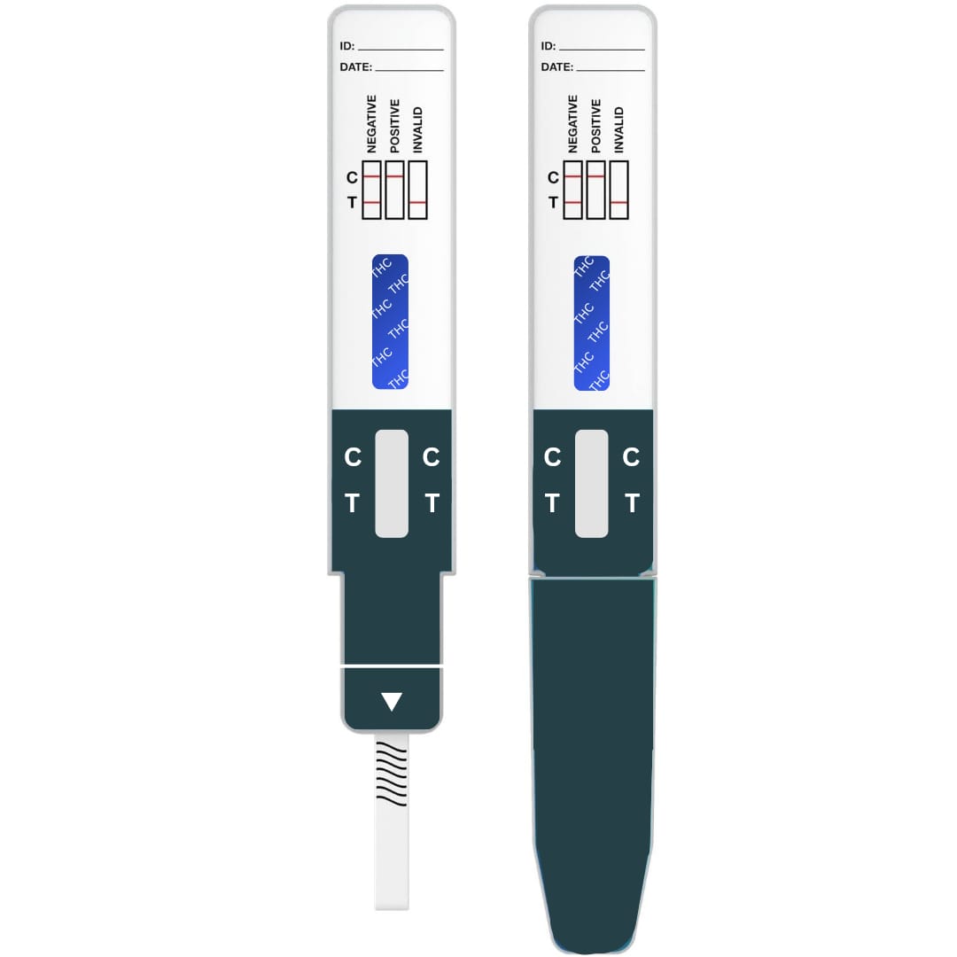 Cannabis (THC) Rapid Urine Drug Test Kit by Rezure Health Cassette with and without Cap